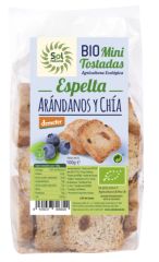 Kopen Sol Natural BIOLOGISCHE BOSBESSEN-CHIA MINI SPELTOAST 100 g Door 2,55€