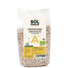 Comprar Sol Natural Flocos de aveia grossos sem glúten orgânicos 500 g Por 3,60€