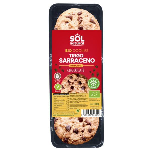 COOKIES BLAT SARRACÈ I XOCOLATA BIO 170 g