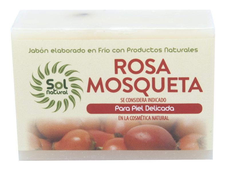 JABON NATURAL DE ROSA MOSQUETA 100 g - Sol Natural