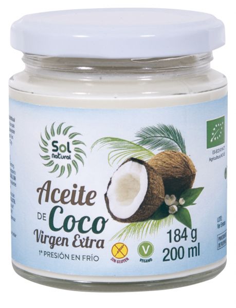 ACEITE DE COCO VIRGEN EXTRA PEQUEÑO BIO 200 ml