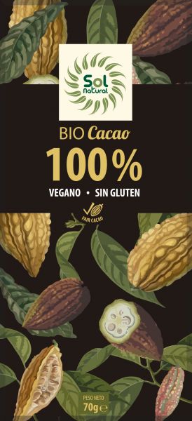 PASTIGLIA DI PURO CACAO 100% BIO 70 g