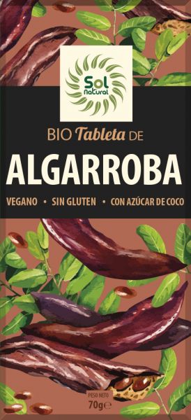 BIO CAROB TABLETTE 70 g - Sol Natural