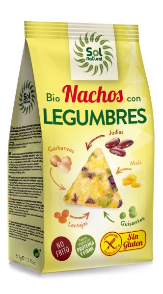 BIO GLUTENFREIE NACHOS MIT GEMÜSE 80 g