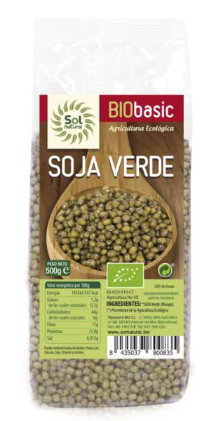 BIO GRÜNES SOJA 500 g - Sol Natural