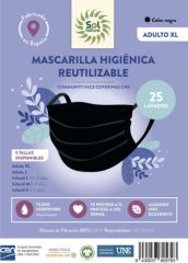 Comprar Sol Natural MASCARILLA NEGRA ADULTO  +12 AÑOS  1/u Por 7,95€