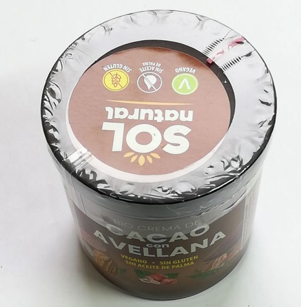 Organic cocoa cream with hazelnuts 200 g Img 2