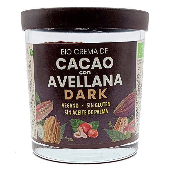 Crema de cacao DARK con avellanas BIO 200 g Img 2