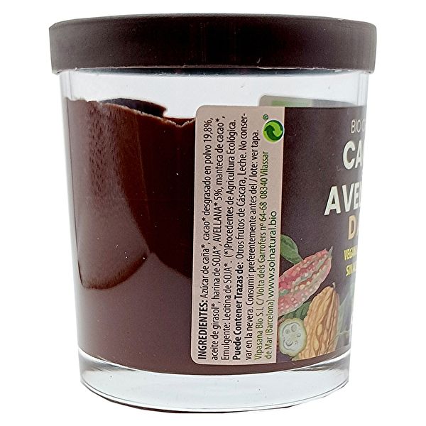 CREMA DE CACAU DARK AMB AVELLANES BIO 200 g Img 4