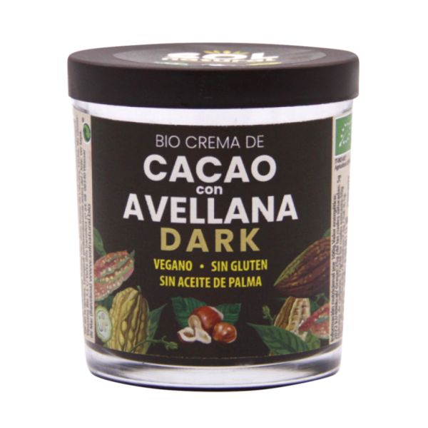 CREMA DE CACAU DARK AMB AVELLANES BIO 200 g