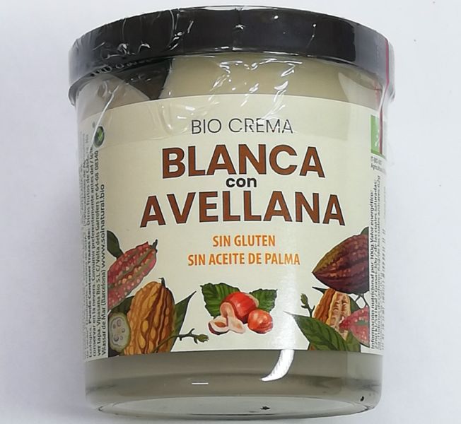 CREMA BLANCA AMB AVELLANES BIO 200 g - Sol Natural Img 2