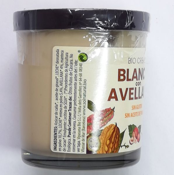 CREMA BLANCA AMB AVELLANES BIO 200 g - Sol Natural Img 6