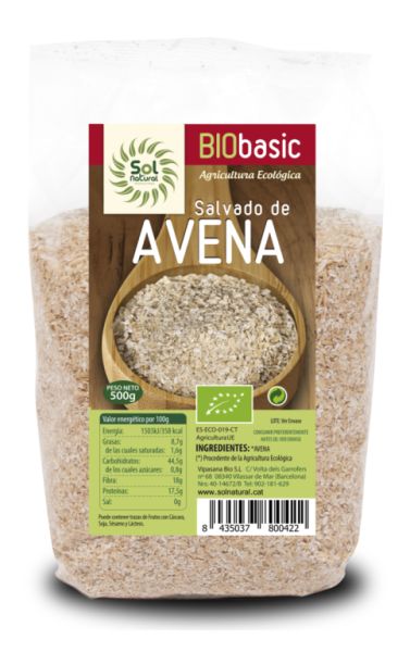 CRUSCA DI AVENA BIO 500 g - Sol Natural