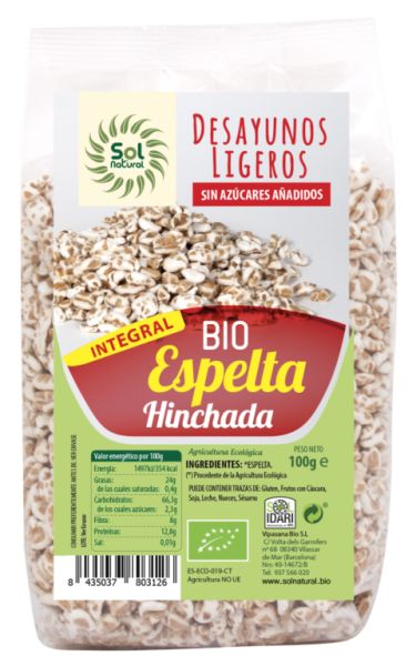 BIO GEPOFTE HELE SPELT 100 g - Sol Natural