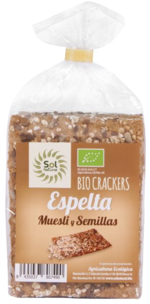 BIO MÜSLI UND SAMEN DINKEL CRACKER 200 g