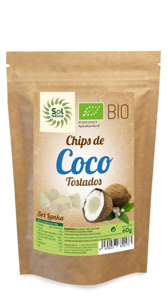 BIO SRI LANKA CHIPS DE COCO TORRADO 60 g