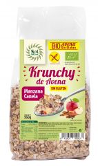 Acheter Sol Natural KRUNCHY AVOINE BIO POMME-CANELLE SANS GLUTEN 350 g Par 4,99€