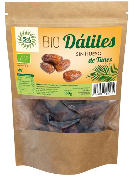 BIO-DATTELN OHNE KERN 150 g - Sol Natural