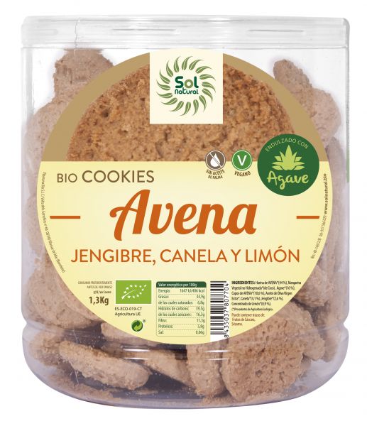 BIO GINGER-LEMON OATMEAL COOKIES 1300 g