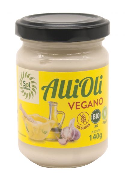 Alioli Vegano Orgânico 140 g - Sol Natural