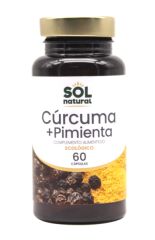 Buy Sol Natural Turmeric and Black Pepper 60 Eco Capsules By 11,95€