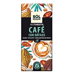 Acheter Sol Natural Chocolat au café et aux dattes 70 g Par 3,95€