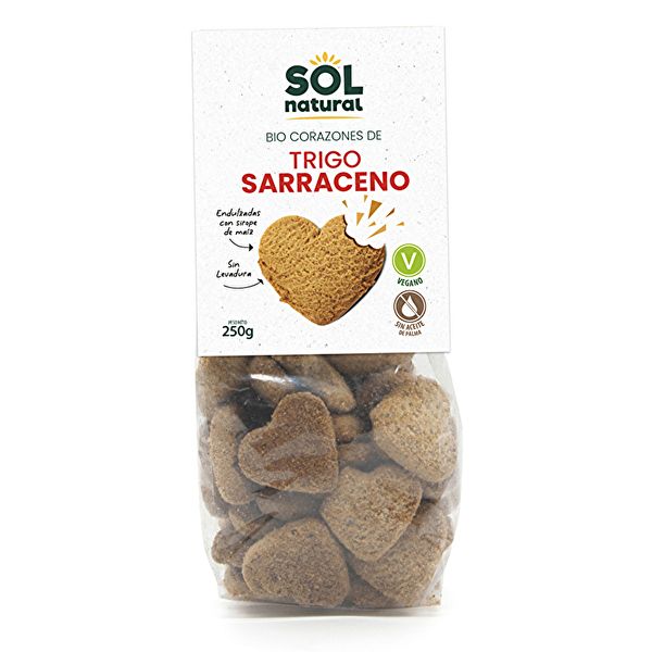 Corazones Trigo Sarraceno con Sirope de Maíz BIO 250 g