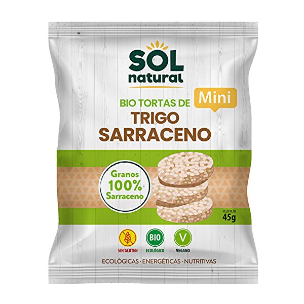 BIO Mini Boekweitpannenkoekjes 45 g - Sol Natural