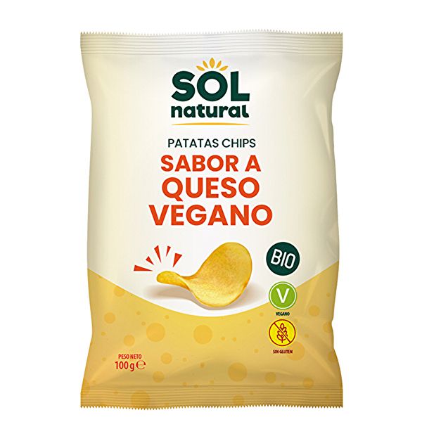 Bio Vegane Kartoffelchips mit Käsegeschmack 100 g