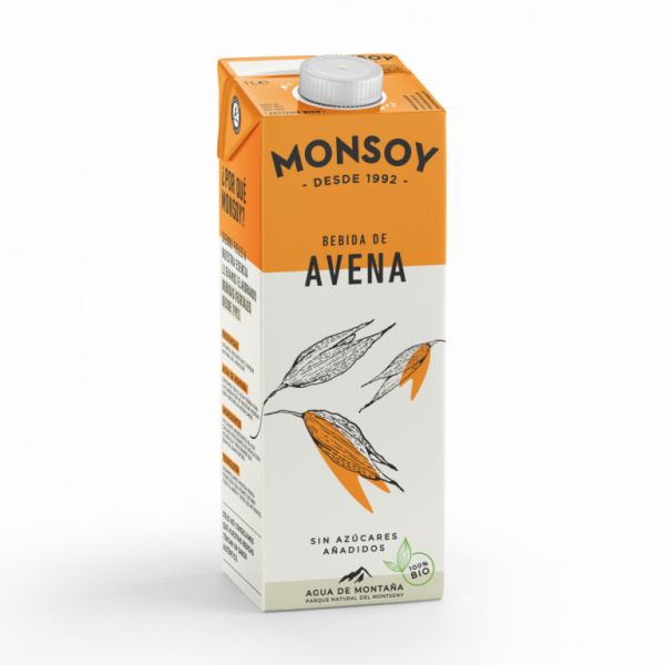 Bebida de Aveia Biológica 1 L - MONSOY