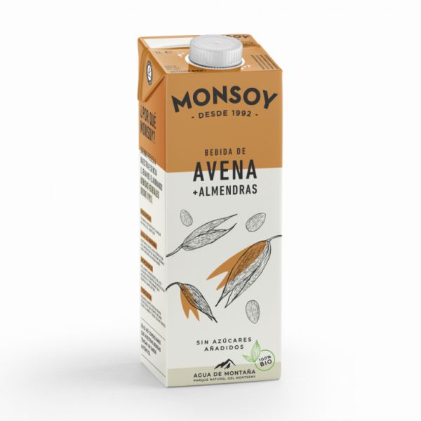 Bebida Biológica de Amêndoa e Aveia 1 L - MONSOY