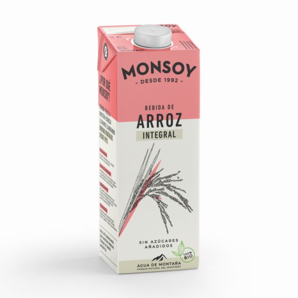 Organic Brown Rice Drink 1 L - MONSOY