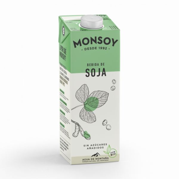 Bebida Natural de Soja Orgânica 1 L - MONSOY