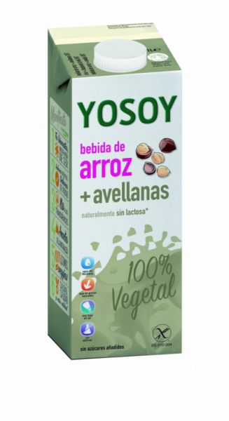 Bebida de Arroz e Avelã 1 l - YOSOY