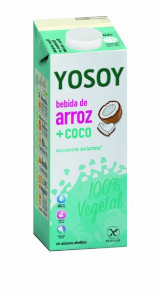 Bebida de Arroz e Coco 1 l - YOSOY