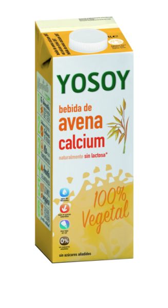 BEBIDA DE AVENA CALCIO 1 L - YOSOY