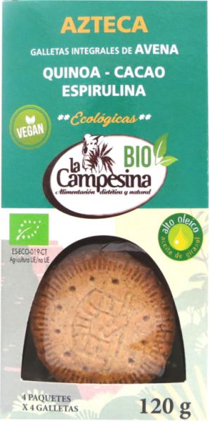 Azteca BIO Cookies (Quinoa-Spirulina-Cacao) 120 g