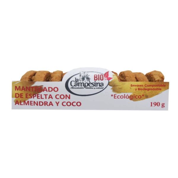 Mantecados espelta almendra coco Bio 190 gramos