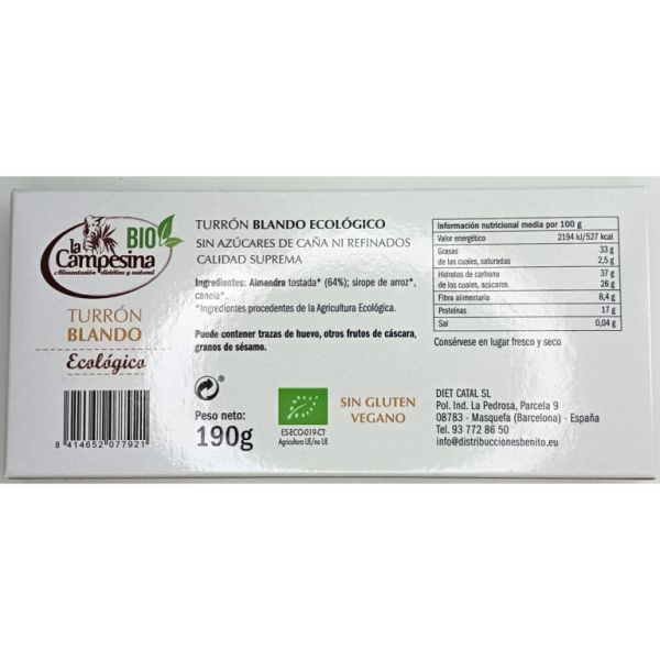 Torrone Morbido Senza Zucchero 190 g Img 3