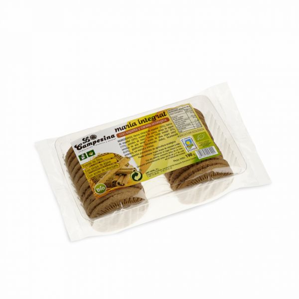 Biscoitos María Espelta e Canela BIO 190 g