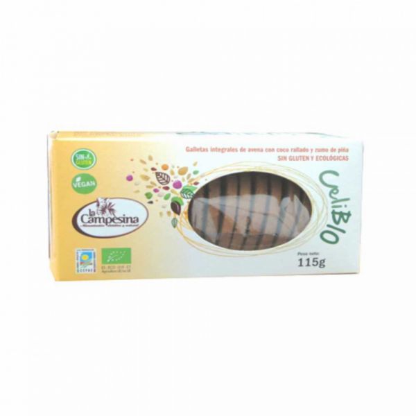 Celibio Biscotti Integrali di Avena (Giallo) BIO 115 g