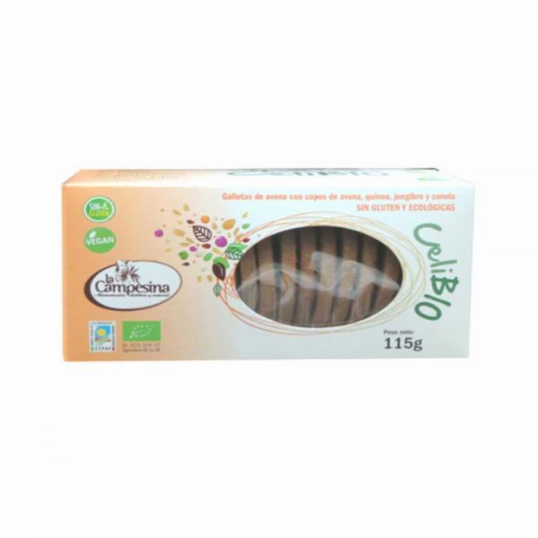 Biscoitos de Aveia Célibio (Laranja) BIO 115 g