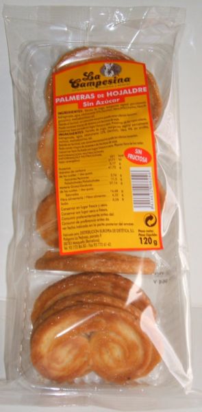 Palmeras Sugar Free Puff Pastry 120 g