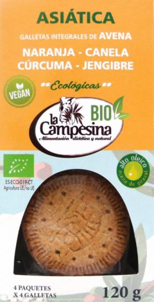 BIO Cookies Asiáticos (Laranja- Açafrão-Canela-Gengibre) 120 g