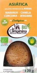 köpa La Campesina BIO asiatiska kakor (apelsin-gurkmeja-kanel-ingfära) 120 g Förbi 2,76€