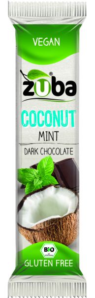 Barra de coco com menta e chocolate amargo orgânico sem glúten 53 g