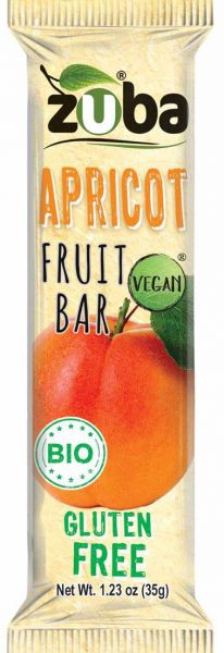 Organic Apricot Bar Gluten-Free 35 g - ZUBA