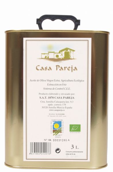 Aceite de Oliva BIO 3 L - CASA PAREJA