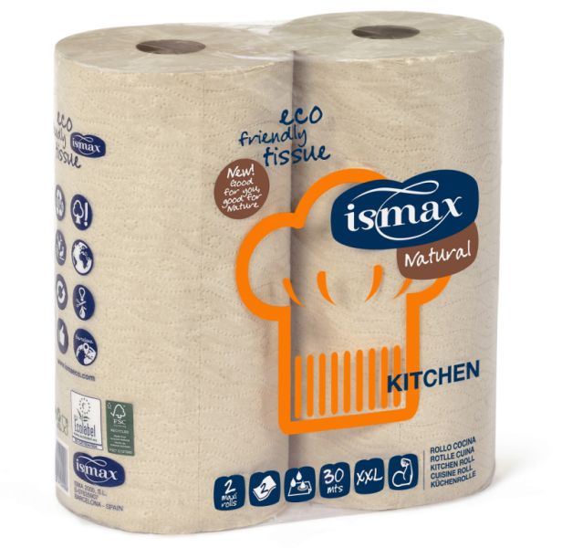 Bio-Küchenrollenpaket 2 Einheiten - ISMAX