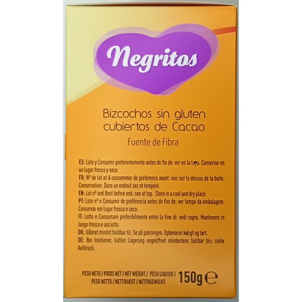 Les Noirs. Biscuits enrobés de cacao sans gluten 150 gr Img 4